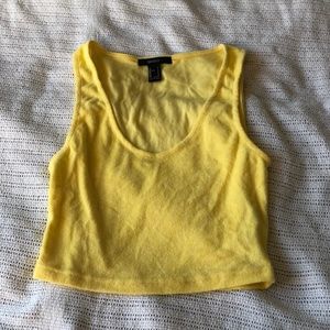 Crop yellow tank top